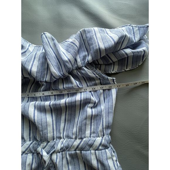 LinenLux | Medium | Flutter Shoulder Blouson Dress | Coverup | POCKETS | EUC - Picture 13 of 15